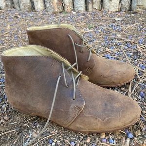 Nisolo boots, leather lace up, 7